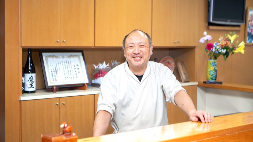 料理人 調理の様子